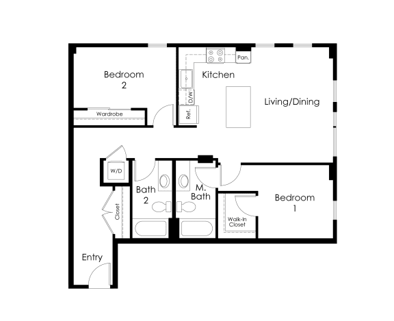 Two bedroom Two bathroom