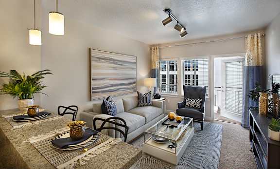 Open Living Room at Liberty Crest Apartments, Salt Lake City, Utah