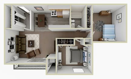 2 bedroom apartment floor plan