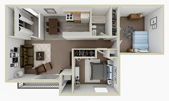 2 bedroom apartment floor plan