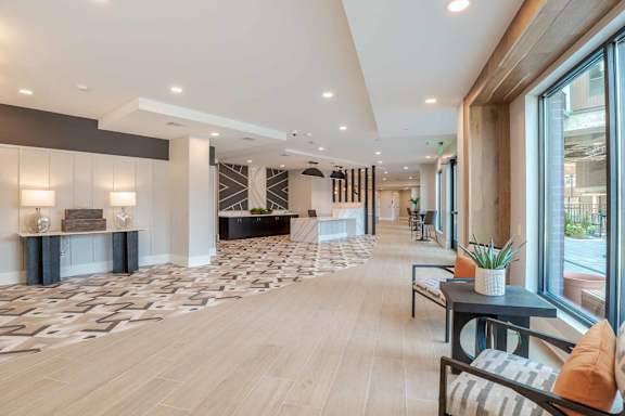 Sophisticated Lobby at The Ace, Richmond Virginia