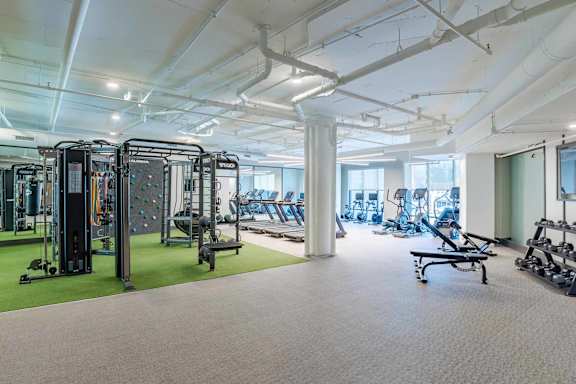 Large Fitness Center at The Ace, Richmond, VA 23230