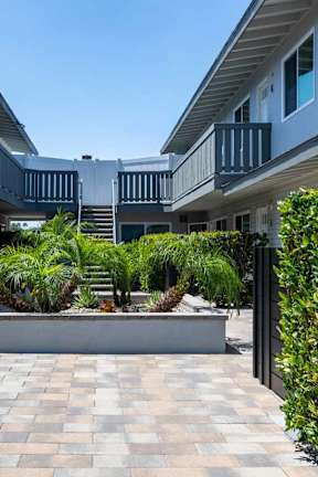 Beach scene at Eastside Haven at 17th Apartments, California, 92627