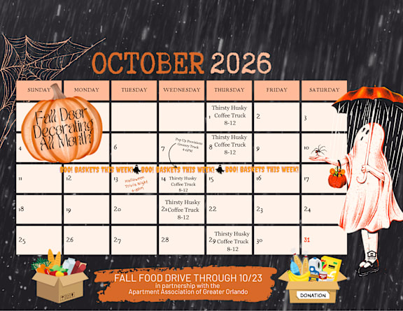 A calendar for July 2026 with events and notes.