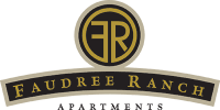 The image is a logo for Faudree Ranch.
