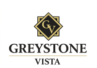 The image is a logo of Greystone Vista.