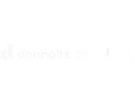 The image features the word "denholz" in a white font on a black background.
