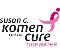 a pink ribbon on a white background with the words susan g komen for the cure