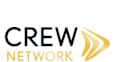 a sign that says crew network with a picture of a wing