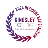 the logo for the kingsley excellence award