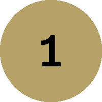 a black number 1 on a yellow background