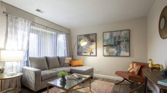 Living room at Villas de la Terraza Apartments in Albuquerque NM