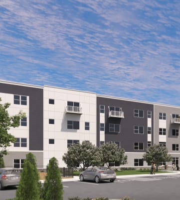 a brand new apartment building in Rochester, Minnesota