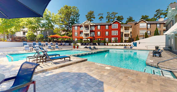 Pool With Sundecks at Breckinridge Vue, Duluth, GA