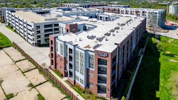 Aerial Exterior View at Station at Old Town, Lewisville