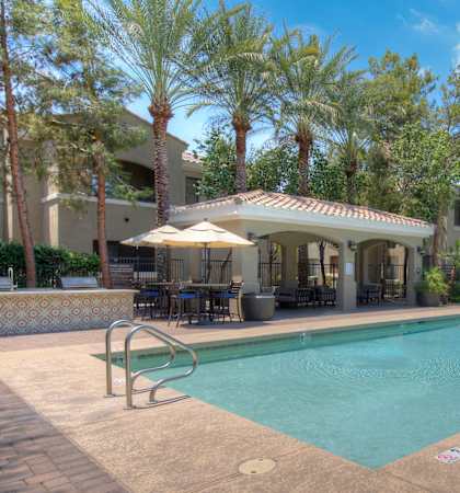 Pool and pool patio at Trails at San Tan in Gilbert AZ June 2021 (2)