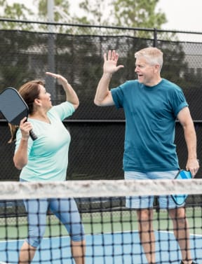 Pickle Ball players