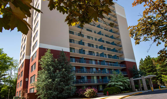 Steward Tower Apartments Building Side Exterior