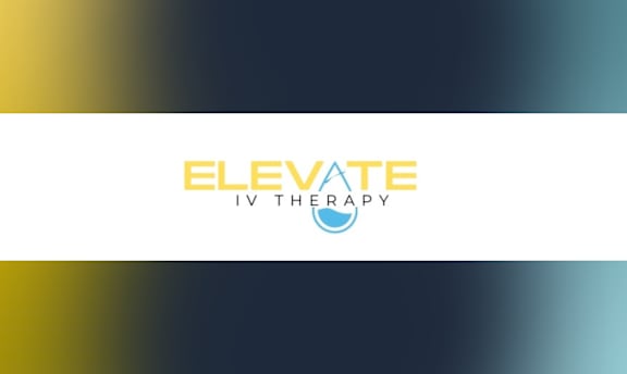 The image is a logo for Elevate IV Therapy.