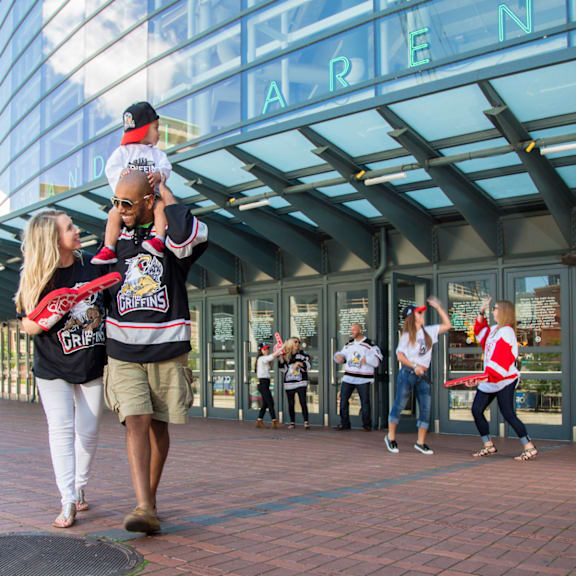 Van Andel Arena in Grand Rapids MI across from Arena Place Apartments