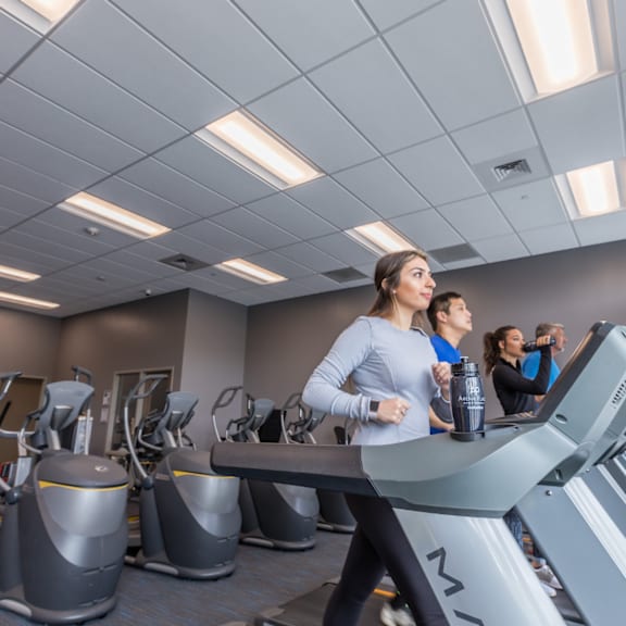 On-site fitness center at Arena Place Apartments