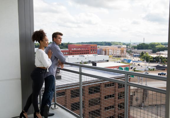 Rooftop views at apartments in Grand Rapids MI 