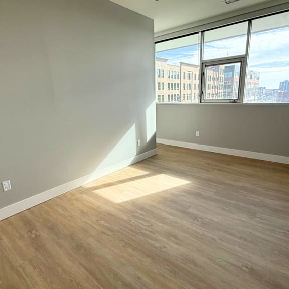 Apartment with a city view at Main Living Apartments in Royal Oak, MI