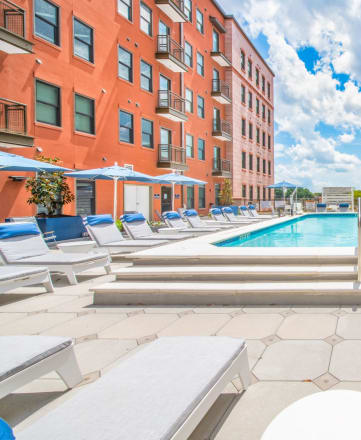 rooftop pool at The Baxly Apartments in Savannah GA 31401