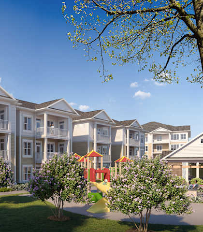 Building Exterior at Creekridge on the Park, Charlotte, NC 28212