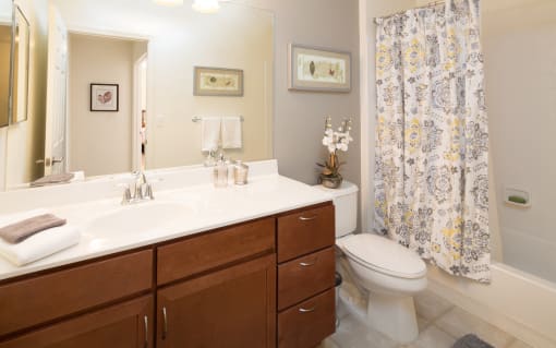 Bathroom at Huntington Townhomes in Shelton, CT
