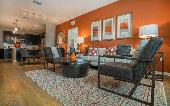 Living Room at Palms at Magnolia Park in Riverview, FL