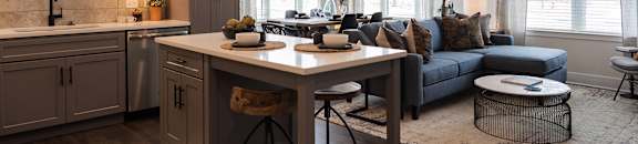 Arlo Apartment Homes in Malvern, PA - Living Room, Dining, Kitchen