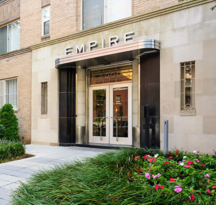 building exterior with grass on each side of walkway at Empire, Washington