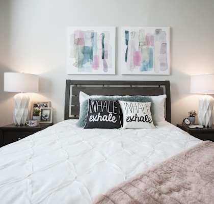 Master Bedroom at San Mateo Townhomes in Phoenix AZ July 2021