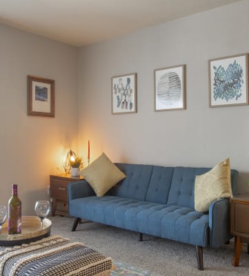 Living room at Villas del Cielo Apartments in Albuquerque NM