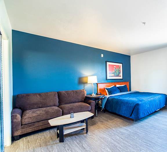 Sleeper sofa in Bedroom at The Vistas Apartments