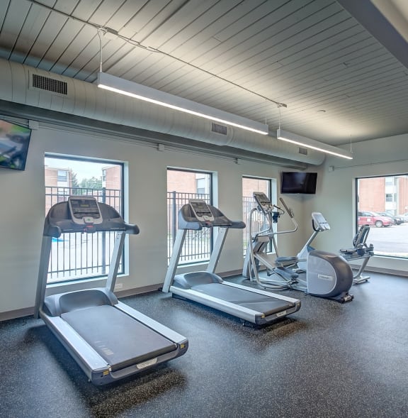 fitness center treadmill