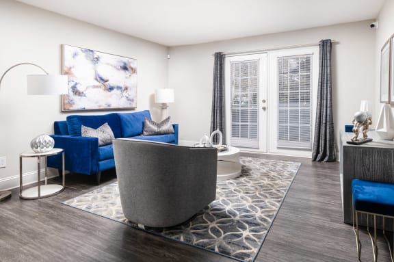 Modern Living Room at Elite at Lakeview in College Park, GA