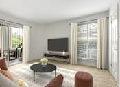 Thumbnail 23 of 30 - Modern Living Room at The Apartments at Tamar Meadow, Columbia, MD