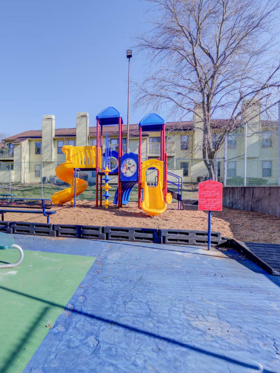 a playground at the bradley braddock road station apartments