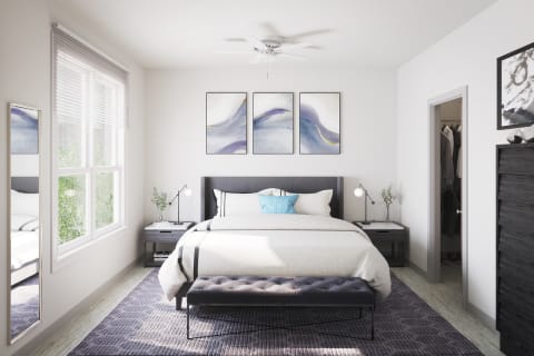 Bedroom at Elevate Apartments, Wisconsin, 53718