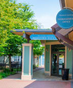 a view of the front of the meeting house