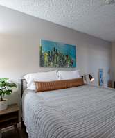 Bedroom at Sky Island Apartments