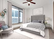 Thumbnail 8 of 21 - Large Bedroom with Ceiling Fan