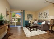 Thumbnail 4 of 31 - Model Unit Vinyl Flooring Living Room Balcony at Solevita Apartments,Hendersons, Nevada