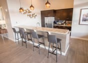Thumbnail 29 of 49 - Clubhouse Kitchen at Skye at Arbor Lakes Apartments, Maple Grove, MN, 34105