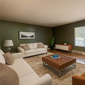 A room with a sliding glass door and a wooden floor.