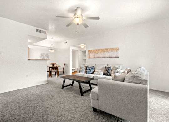 Living Area, Ceiling Fan, Couch, Dining Area