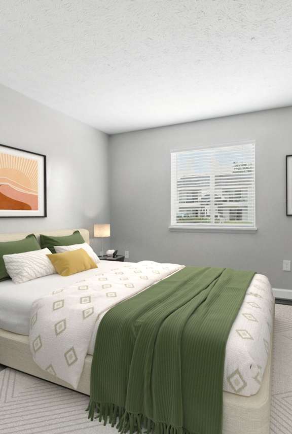 large Bedroom at Hanna Village, Indianapolis, IN