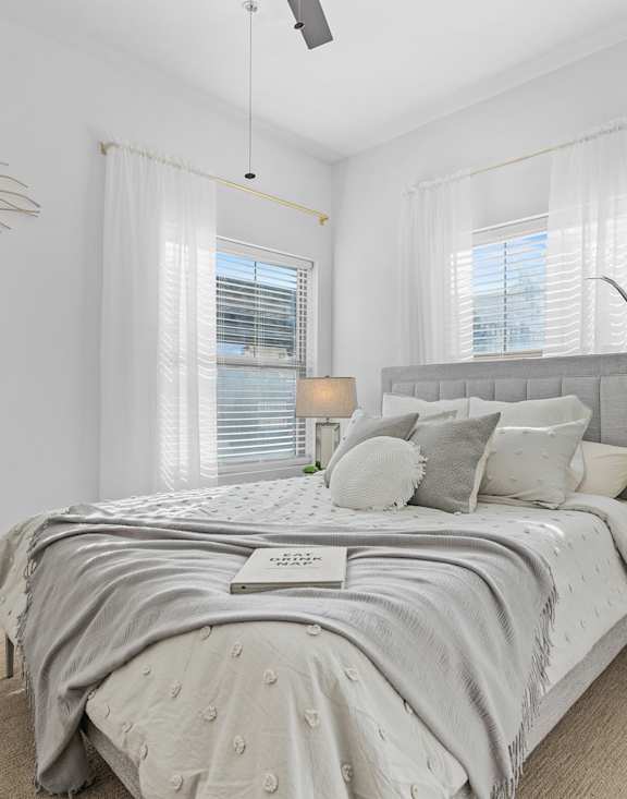Bedroom with a bed and a dresser at The View on 20th, Ogden, Utah